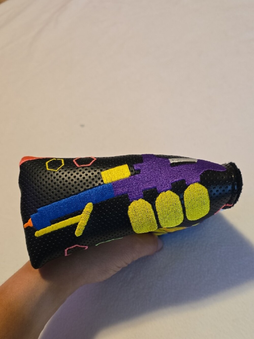 RARE Bettinardi Colorful Made in USA Putter Headcover - Pink & Black - Picture 7 of 12